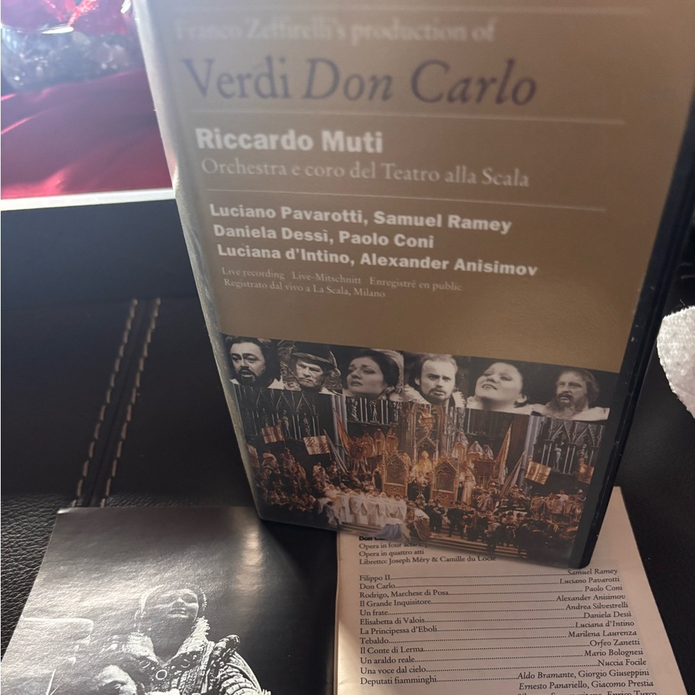 Franco Zeffirelli's production of Verdi's opera Don Carlo DBL VHS
